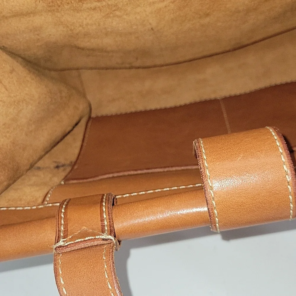 Fossil Chestnut Brown Leather Shoulder Bag Tote